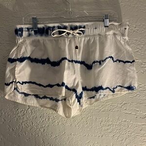 Women's Athletic Shorts with Navy tie